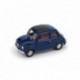 Fiat 500F Chiusa 1970 Blu Oriente - interno rosso Brumm R455-15