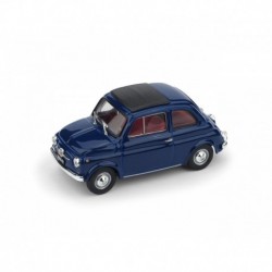 Fiat 500F Chiusa 1970 Blu Oriente - interno rosso Brumm R455-15