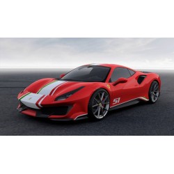 Ferrari 488 Pista Piloti Rosso Scuderia Looksmart LS488PPB
