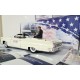 Lincoln Continental MK III Cabriolet Vert Clair Métalisé, John F. Kennedy en Oregon 1960 avec Figurines Sunstar SUN4707