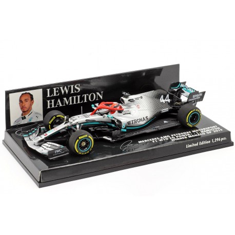Mercedes F1 W10 EQ Power+ F1 Monaco 2019 Lewis Hamilton Minichamps 417190644