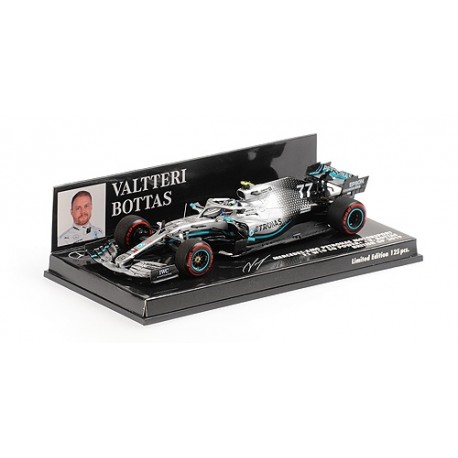 Mercedes F1 W10 EQ Power+ 77 F1 2ème Angleterre 2019 Valtteri Bottas Minichamps 417191077