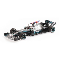 Mercedes F1 W10 EQ Power+ 44 F1 Winner Grand Prix d'Angleterre 2019 Lewis Hamilton Minichamps 110191044