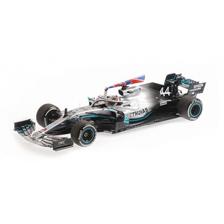 Mercedes F1 W10 EQ Power+ 44 F1 Winner Grand Prix d'Angleterre 2019 Lewis Hamilton Minichamps 110191044