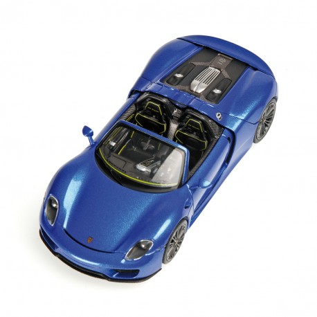 Porsche 918 Spyder Final Bleu Métalisée 2013 Minichamps 410062130