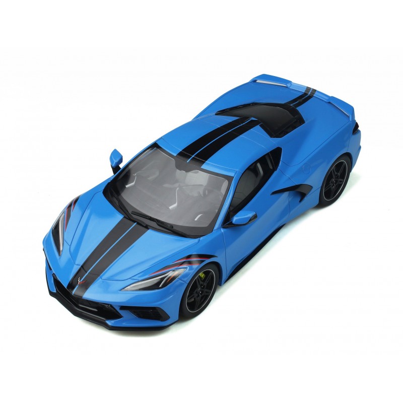 Chevrolet Corvette C8 Stingray 6.2 V8 Rapid Blue (2020) 1/18