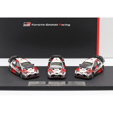 Toyota Yaris WRC Rallye Champion Series Car Set 2018 Spark TOY13143S