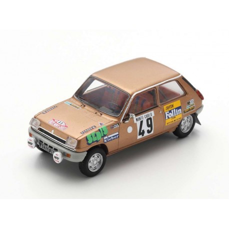 Renault 5 LS 49 Rallye Monte Carlo 1975 Alain Follin Pierre Bertrand Spark S6019