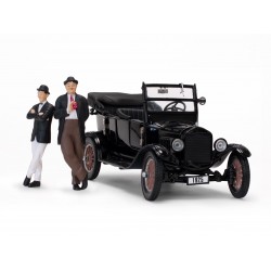 Ford Model T Touring with Laurel et Hardy figures 1925 Black Sunstar SUN1905