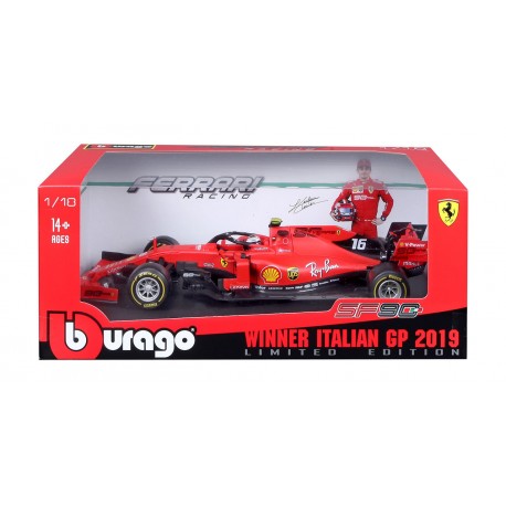 Ferrari SF90 16 F1 Winner Grand Prix d'Italie 2019 Charles Leclerc Bburago BBU18-16810
