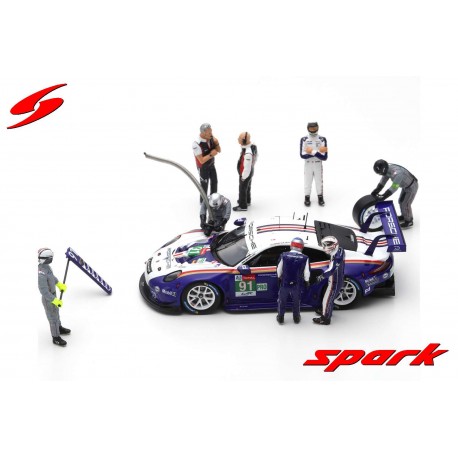 Figurines Porsche 911 RSR 91 2ème LMGTE Pro 24 Heures du Mans 2018 Spark S43AC012
