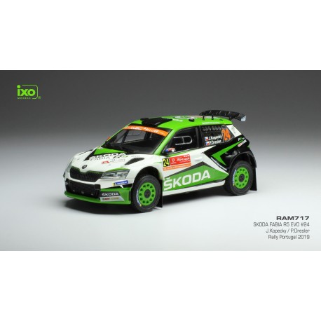 Skoda Fabia R5 Evo 24 Rallye du Portugal 2019 Kopecky Dresler IXO RAM717