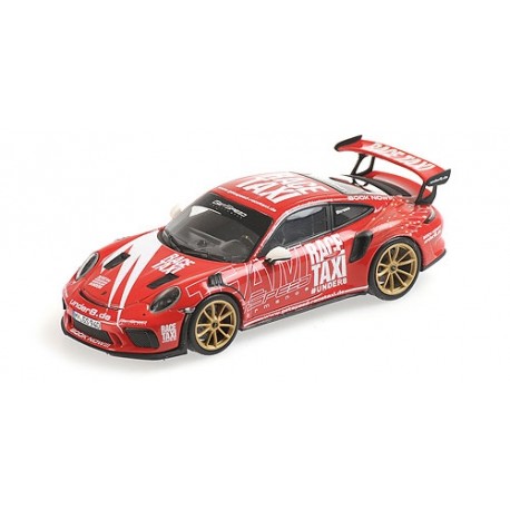 Porsche 911 991.2 GT3RS 2019 Indischrot Getspeed Race Taxi Minichamps 410067024