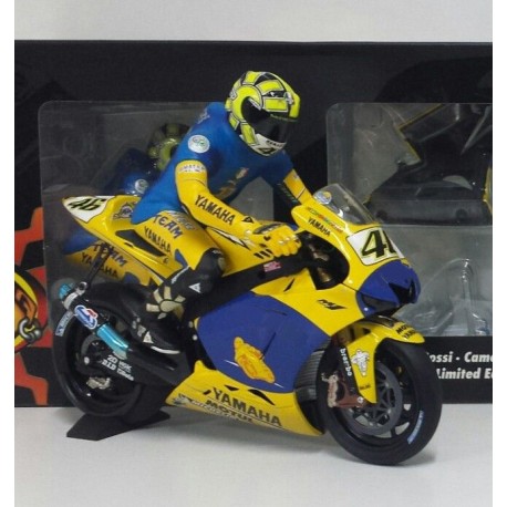 Yamaha YZR M1 46 Moto GP Winner Sachsenring 2006 Valentino Rossi Dirty version with figurine Minichamps 123063096