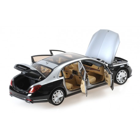 Mercedes Maybach S-Class 2019 Obsidian Black Iridium Silver Almost Real ALM820106