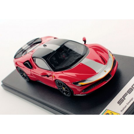 Ferrari SF90 Stradale Rosso Corsa Nero DS 1250 Assetto Fiorano Looksmart LS504D