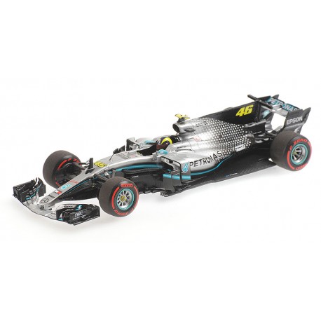 Mercedes F1 W10 EQ Power+ F1 Valencia 2019 Valentino Rossi Ride Swap Minichamps 410191746
