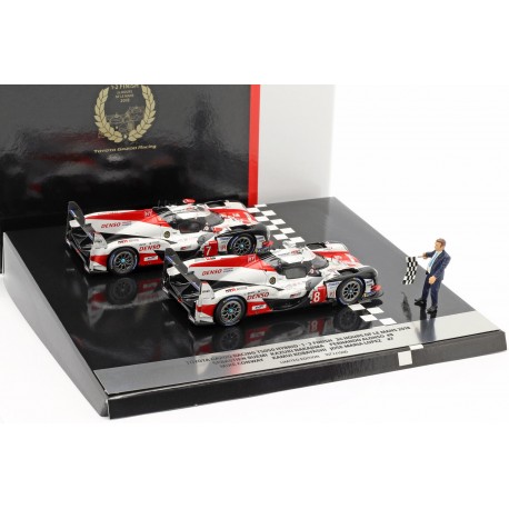Set Toyota TS050 Hybrid 7 et 8 Winners 24 Heures du Mans 2018 Spark TY13143JWM