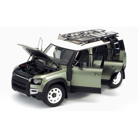Land Rover Defender 110 with roof pack 2020 Pangea Green Minichamps ALM810804