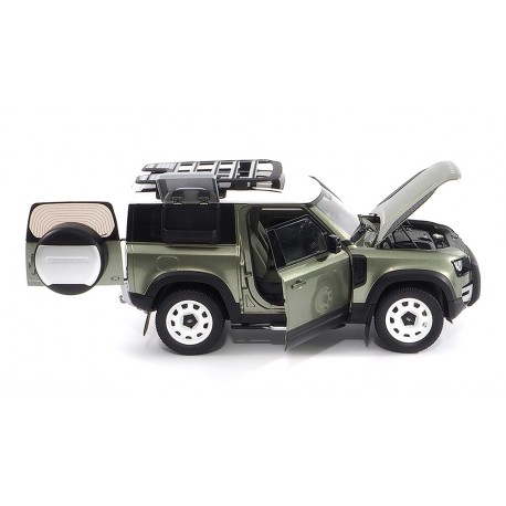 Land Rover Defender 90 with roof pack 2020 Pangea Green Minichamps ALM810704