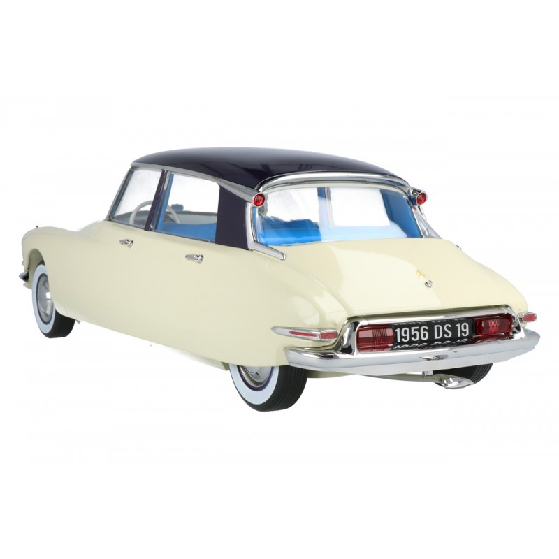 Miniature Norev 1/12 - Citroën DS 19 1956, Couleur Champagne Et Aubergine, Modèle 121565