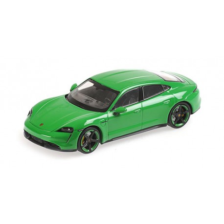 Porsche Taycan Turbo S 2020 Mamba Green Metallic Minichamps 410068471