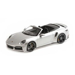 Porsche 911 992 Turbo S Cabriolet 2020 Silver Minichamps 155069082