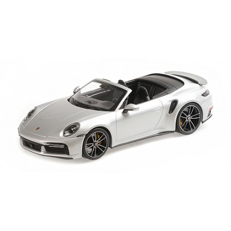 Porsche 911 992 Turbo S Cabriolet 2020 Silver Minichamps 155069082