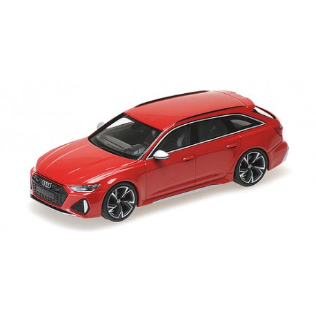Audi RS6 Avant 2019 Red Metallic Minichamps 410018010