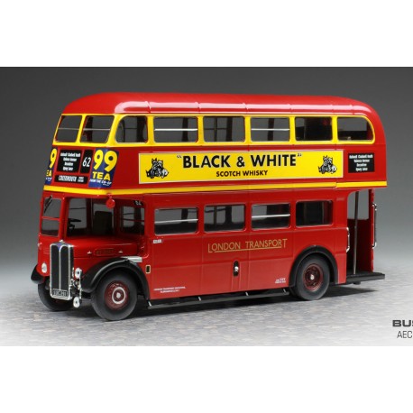 AEC Regent III RT 1936 Red Black White IXO BUS026LQ