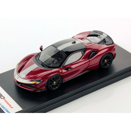 Ferrari SF90 Stradale Rosso Fiorano Nero DS 1250 Assetto Fiorano Looksmart LS504E