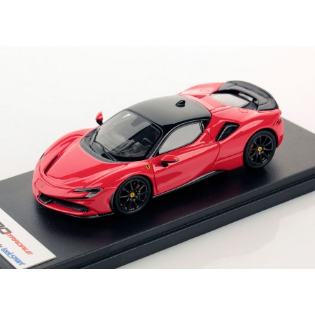 Ferrari SF90 Stradale Rosso Scuderia Nero DS 1250 Assetto Fiorano Looksmart LS504G