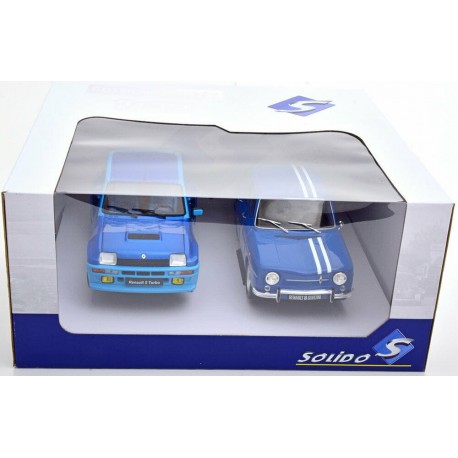 Renault R5 Turbo et Renault R8 Gordini Bleue Solido S180005