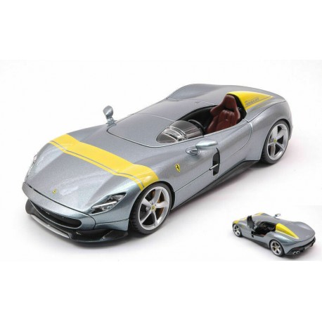 Ferrari Monza SP1 Silver Yellow Bburago BBU18-26027GREY