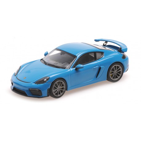 Porsche 718 Cayman GT4 982 2020 Miami Blue Minichamps 410067602