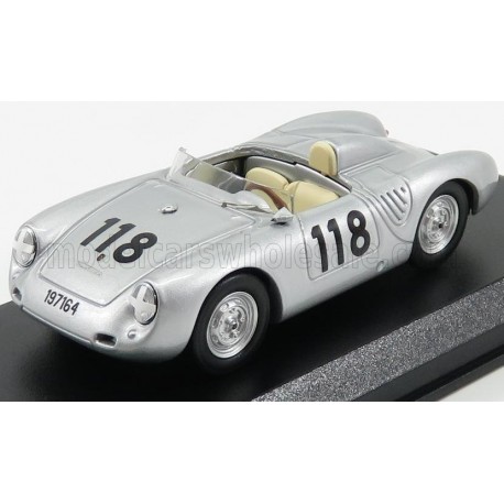 Porsche 550 RS Spider 118 Rallye Targa Florio 1959 2ème Mahle - Strahle - Linge Best Model 9701