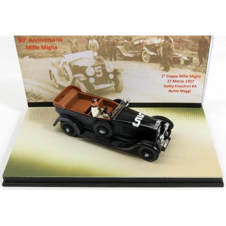 Isotta Fraschini Torpedo 8A Cabriolet 90th anniversary with white figure 5 Rallye Mille Miglia 1927 Maggi - Maserati Rio Models 