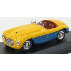 Ferrari 166 Spider Personal Car Evita Peron 1949 Yellow and Blue Art Model ART224