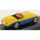 Ferrari 166 Spider Personal Car Evita Peron 1949 Yellow and Blue Art Model ART224