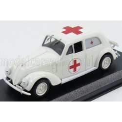 Fiat 1500 C.R.I. Croce Rossa Italiana Ambulance 1936 White Best Model 9595