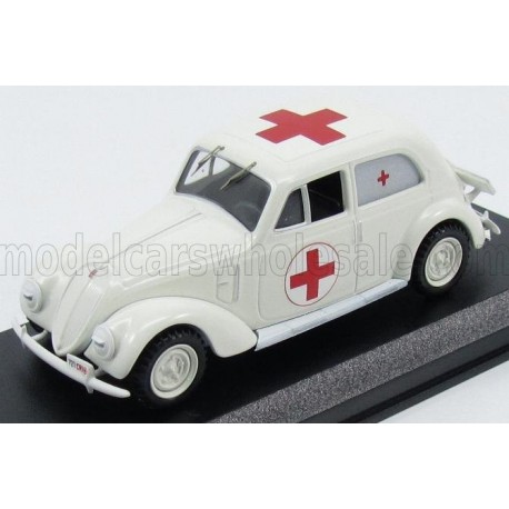 Fiat 1500 C.R.I. Croce Rossa Italiana Ambulance 1936 White Best Model 9595