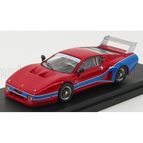 Ferrari 512 BB Silouhette test version 1978 Red and Blue Best Model 9275