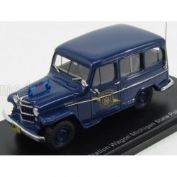 Jeep Willys Station Wagon Michigan State Police 1954 Blue NEO NEO49538