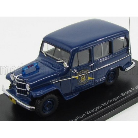Jeep Willys Station Wagon Michigan State Police 1954 Blue NEO NEO49538