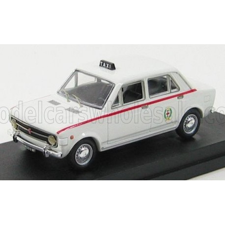 Fiat 128 4-Doors Taxi Milano 1972 White Rio Models 4169