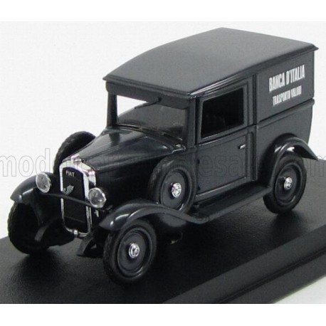 Fiat Balilla Van Transport Banque Italienne 1936 Black Rio Models 4426