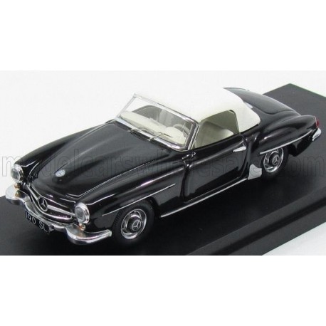 Mercedes Benz 190SL Spider Cabriolet Closed 1959 Black and White Rio Models 4483