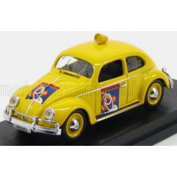 Volkswagen Beetle Maggiolino American Circus 1954 Yellow Rio Models 4380