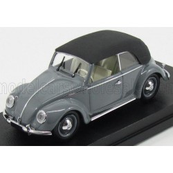 Volkswagen Maggiolino Beetle Cabriolet Closed 1949 Grey and Black Rio Models 4513