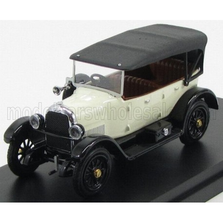 Fiat 501 Sport Cabriolet Closed 1919 White and Black Rio Models 4446